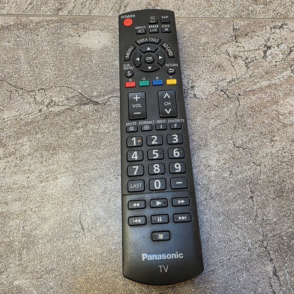 N2QAYB000485 Remote Control for Panasonic TV TC-42LD24 TH-32LRU5 TH-50PC77U